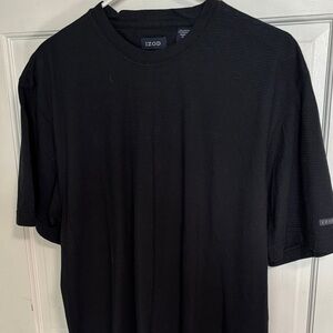 Izod Black Short-Sleeve Crewneck Tee
